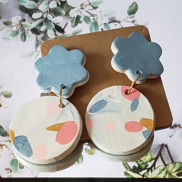 Handmade polymer clay earrings - Picture 6 of 8